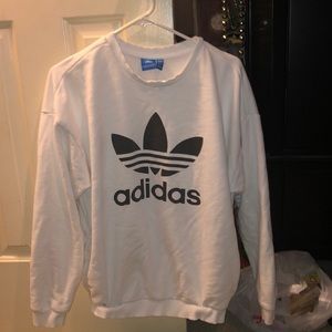White Adidas Sweatshirt